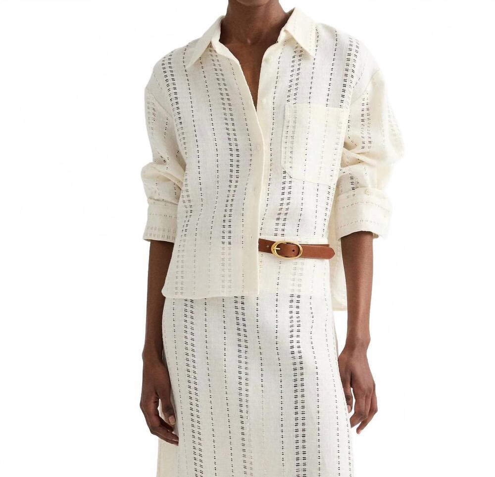 NEW TWP j.d shirt in ivory